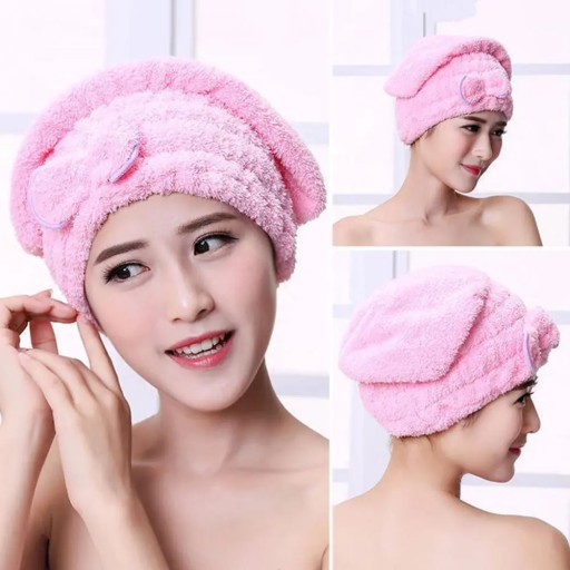 UTERÁKOVÝ ČIAPKA NA SUŠENIE VLASOV NA HLAVU ABSORBENTNÝ MIKROFIBER TURBAŇ