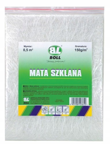 BOLL Sklenená podložka 300g/m2, 0,5m2 NA OPRAVU ŠKÔD