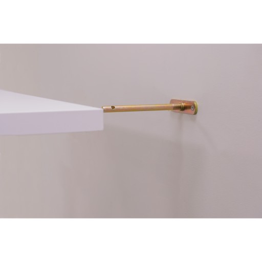 Neviditeľný držiak priskrutkovaný do steny, 300mm, žltý pozink