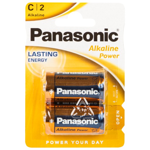 2X ALKALICKÁ BATÉRIA PANASONIC LR14 C S TRVALOU ENERGIOU ALKALICKÁ NAPÁJANIE 1,5V