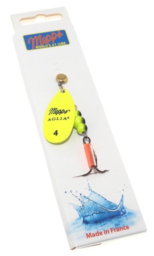 Mepps Aglia Fluo Chartreuse Spinner #4 / 9 gr