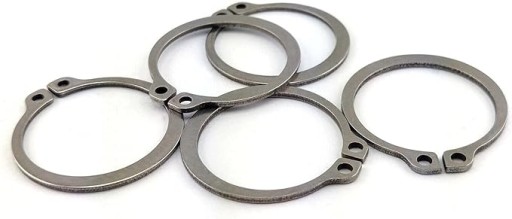 INOX VONKAJŠIA VIAZAČ S 8 krúžkami z nehrdzavejúcej ocele 10 ks DIN 471 ROVEN