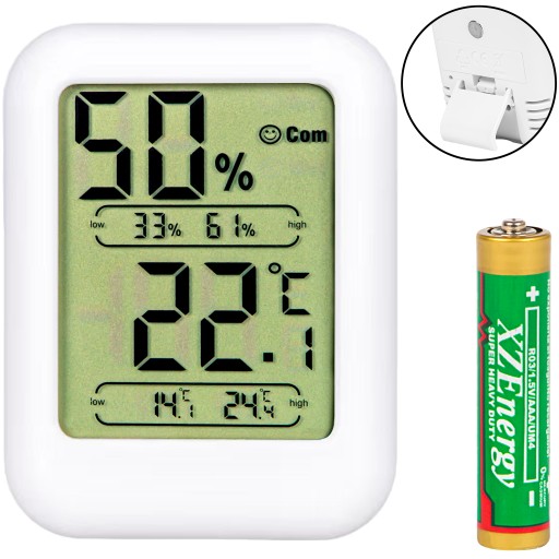 METEOROLOGICKÁ STANICA POČASIE TEPLOMER LCD MINI HYGROMETER SADA MAGNETOV NA BATÉRIU
