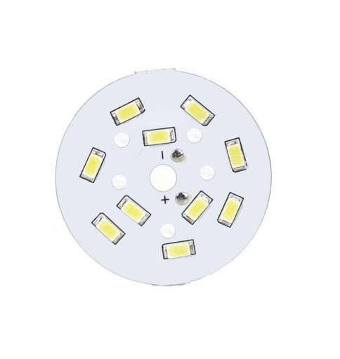 LED modul 5630 10 diód 5W 15-17V, studená biela
