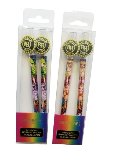Zmazateľné pero ASTRA RAINBOW HIGH, 2 kusy