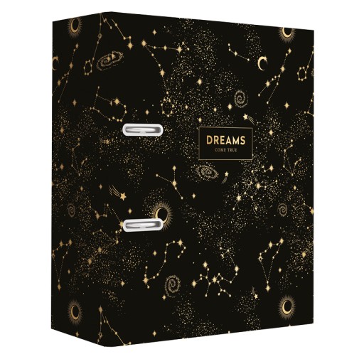 Zakladač A4/75 Metallic Dreams Black Interprint