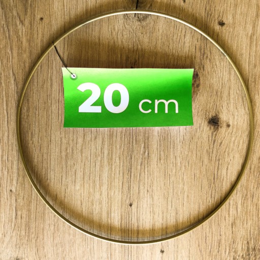 Kovový prsteň GOLD MAT, lapač snov, 20 cm