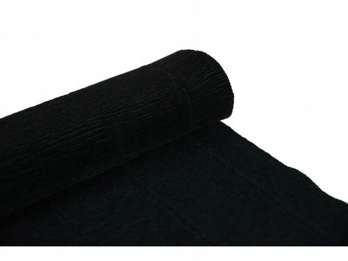 DO&DECO BLACK CREATED CREEPE hodvábny papier
