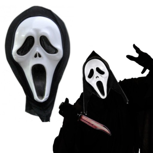SKRREAMOVÁ MASKA S KUKÚČNOU MASKOU KUKÚČOU na HALLOWEEN