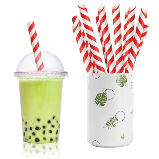 Hrubé papierové slamky na Bubble Tea | 10 ks