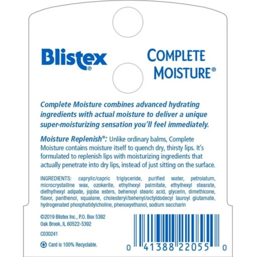 Complete Moisture Blistex intenzívne hydratačný balzam na pery 4,25 g