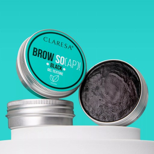 Claresa Stylingové mydlo na obočie BROW SOAP BLACK čierne gélové mydlo 30ml