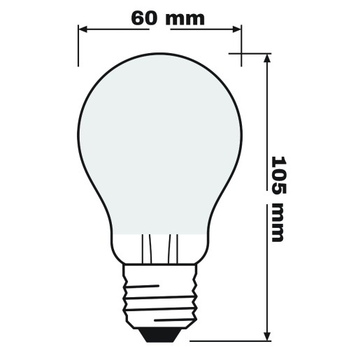 LED žiarovka E27 A60 11W 100W 2700K FILAMENT OSRAM