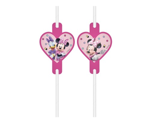 Papierové slamky s medailónom Minnie Mouse Junior