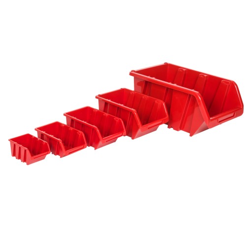 5 x Kontajner garážový 100x150x70 mm Červený