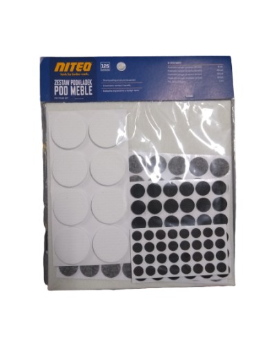 SET NÁBYTKOVÝCH PODLOŽKOV 125 kusov Samolepiace