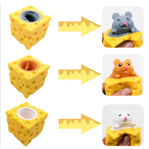 MOCHI SQUISHY GNIOTEK ANTISTRESS MYŠI SYR ANTISTRESS ANTISTRESS HRAČKA