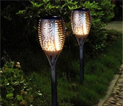 SLNEČNÁ LAMPA LED OHŇAŽNÁ LAMPA S EFEKTOM PLAMEŇA
