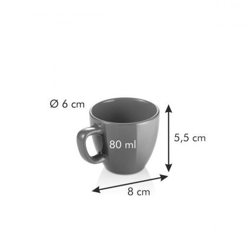 ESPRESSO ŠÁLKA CREMA SHINE TESCOMA ČERVENÁ
