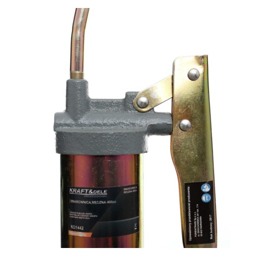 MANUÁLNA OCELOVÁ mazacia pištoľ KRAFT&DELE KD1442 + 2 HROTY