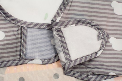 ZÁsterový NÁPRSNÍK S RUKÁVMI ODOLNÝ suchý zips NA ROZŠÍRENIE BLW DIÉTY
