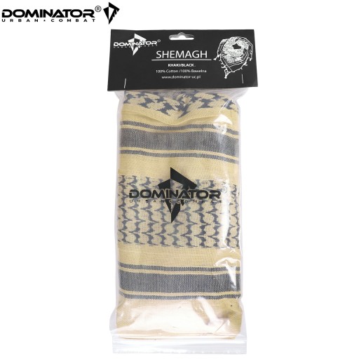 ARAFATKA KEFIJA SHEMAGH VOJENSKÝ ŠÁL DOMINATOR 100X100 cm KHAKI ČIERNA