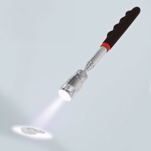 MAGNETICKÝ UCHOVÁVAČ TELESKOPICKÝ MAGNETOVÝ BATERKA LED DIÓDA DLHÁ 82CM