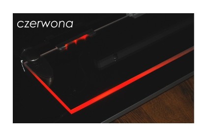 Spona na sklenenú policu, RED RGB LED osvetlenie