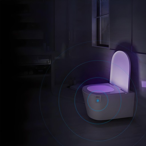 LED LAMPA PRE WC, SENZOR POHYBU A SVETLA