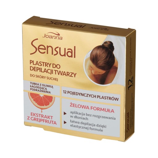 Joanna Sensual Facial depilačné pásiky na pokožku