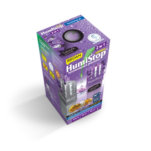 HUMISTOP ABSORPTOR VLHKOSTI S VLOŽKOU LEVANDUĽOVÁ VLOŽKA ZÁSOBA 280g HUMISTOP