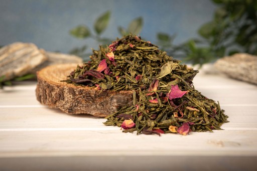 Zelený čaj sencha PINK LADY rose cherry 50g