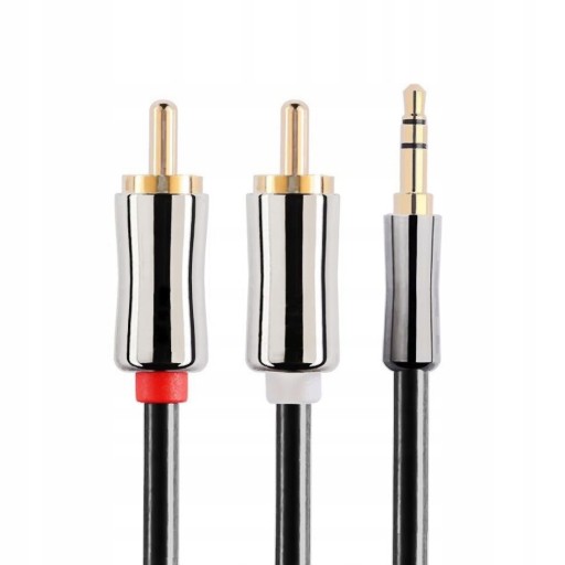 MINI JACK KÁBEL 2x RCA CHINCH STEREO GOLD HQ 3M