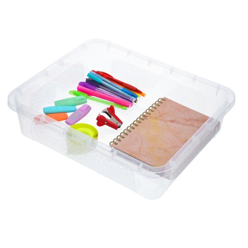 Plastové veko nádoby organizér box 10l, uzamykateľný box box