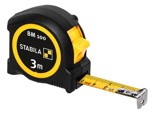 VRECKOVÉ MIERY vysúvacie meracie pásmo OCELOVÝ zámok 16mm STABILA 3m