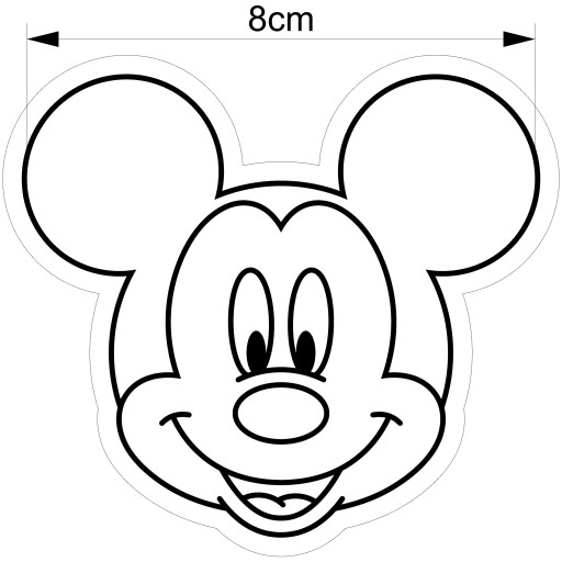 Vykrajovač na sušienky Mickey Mouse 2 8 cm