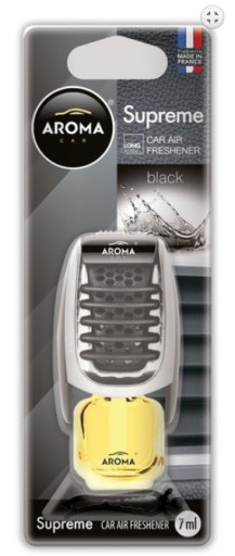 KONTROLOVANÁ VÔŇA DO AUTA AROMA CAR SUPREME SLIM 7ML ČIERNA PÁNSKY PARFUM