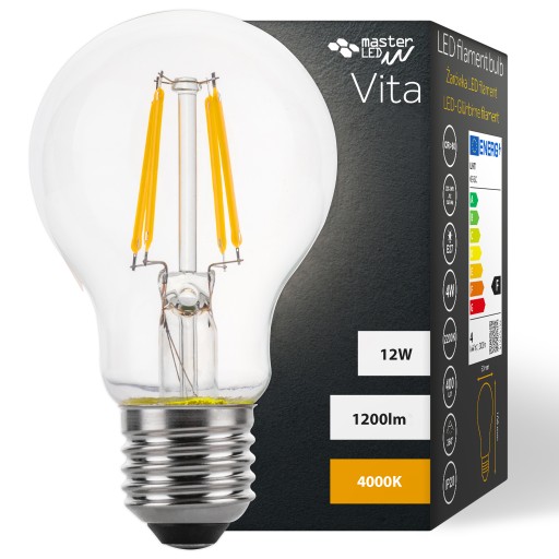 LED žiarovka E27 FILAMENT EDISON RETRO DEKORATÍVNA 12W