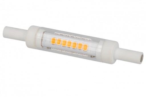 LED halogénové vlákno R7S 6W 78mm 2700K Teplé mini