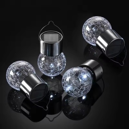 LED Záhradné svietidlo SOLÁRNE GUĽOVÉ ZÁSADNÉ SKLENENÉ GUĽOVÉ LAMP