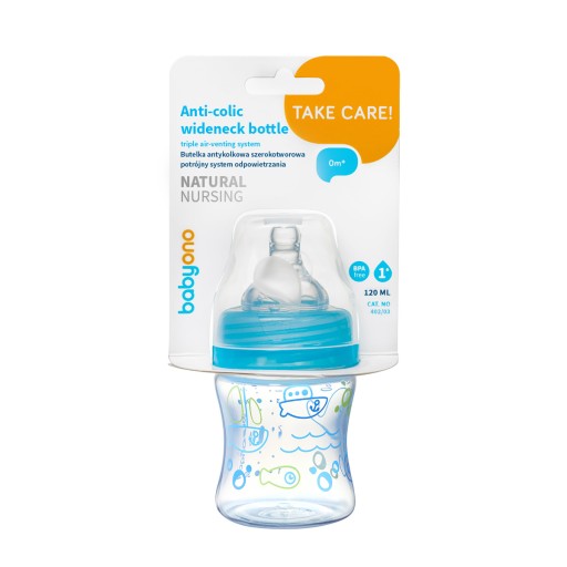 Antikoliková fľaša 120 ml Babyono 402/03