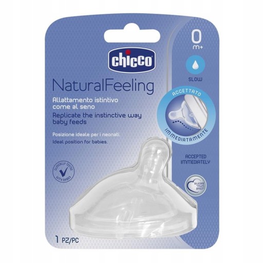 CHICCO FĽAŠOVÝ DUSÍK NaturalFeeling 0m+ 1 ks