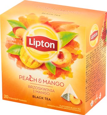 Lipton čajová pyramída broskyne a manga 20 ks