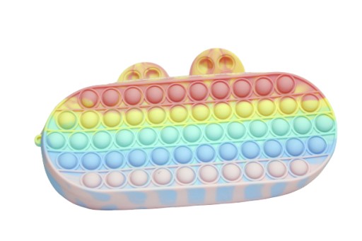 Dúhový peračník POPPIT ANTISTRESOVÝ KRÁLIK FIDGET 21CM E1341 EMAJ