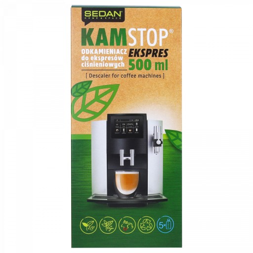 PRÍRODNÝ ODVÁPŇOVAČ KAMSTOP 0,5L PRE KÁVOVAR