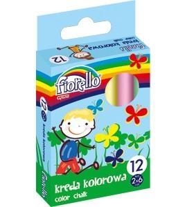 Farebná krieda 12 kusov, 6 farieb