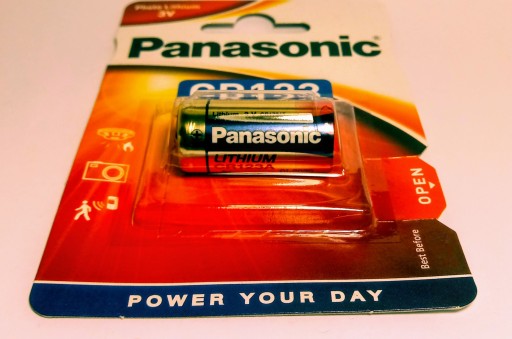 Lítiová fotografická batéria Panasonic CR123 pre fotoaparát
