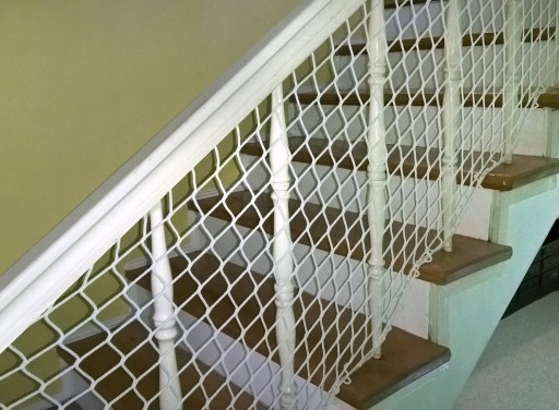 BÉŽOVÁ SIEŤ NA SCHODY 80cm ZABEZPEČENIE