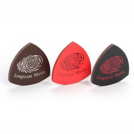 Ukulele trsátka kožená plsť 3,0 mm Kera-Audio UP-01 sada 3 ks.
