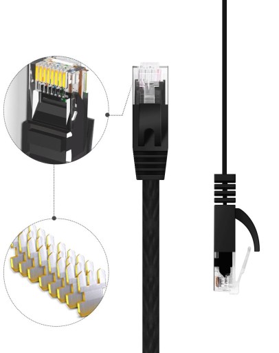 Silný sieťový kábel ETHERNET RJ45 LAN UTP CAT6 5m